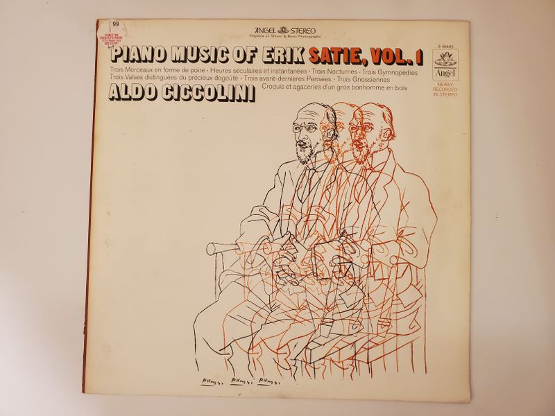 Aldo Ciccolini Piano Music of Erik Satie, Vol. 1 vinyl record